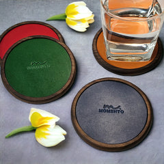 Leather Coaster Set